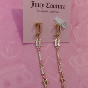 NWT Juicy Couture Gold Tone Earrings